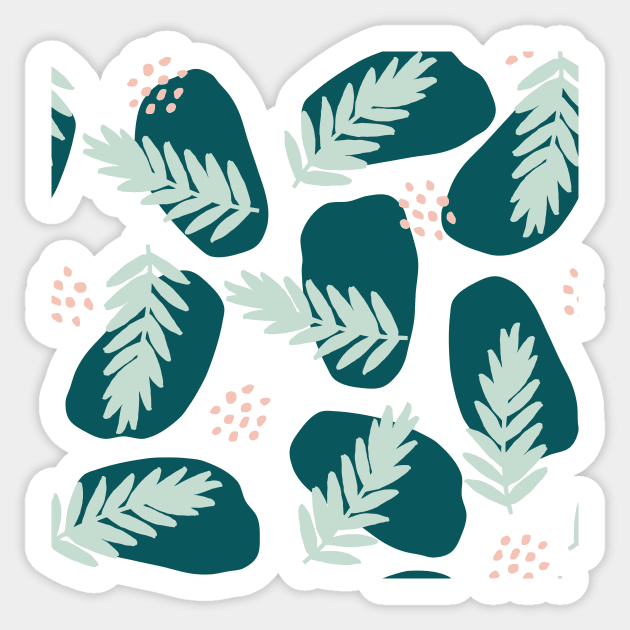 Spring Pattern Art Collection 6 Sticker by marknprints